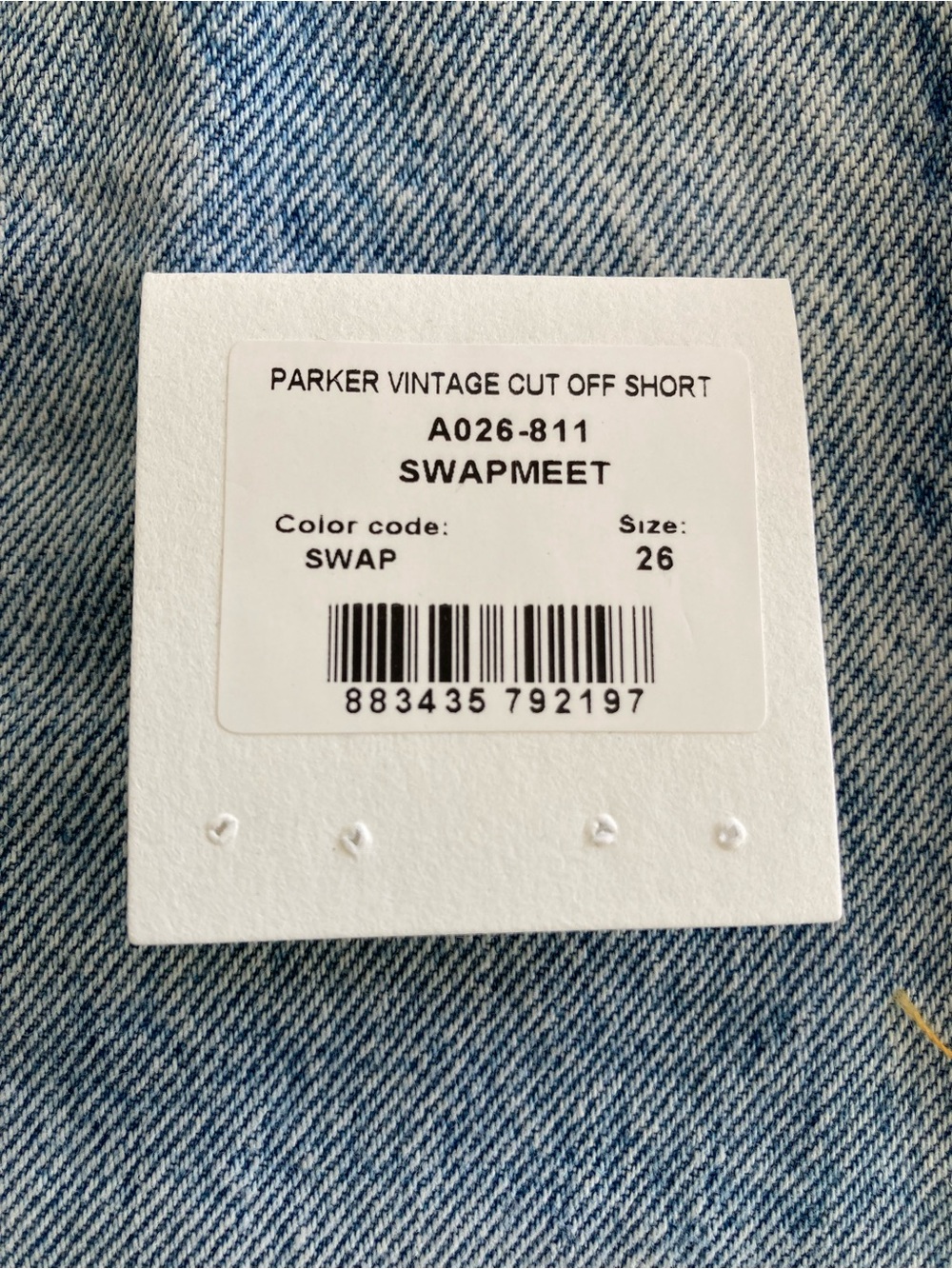 Agolde Parker Jean Shorts size 26 - Picture 3 of 10